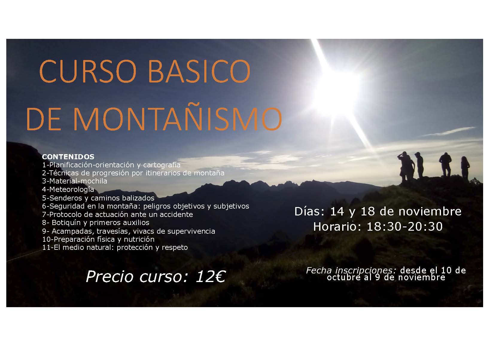 Foto CURSO MONTAÑISMO BASICO